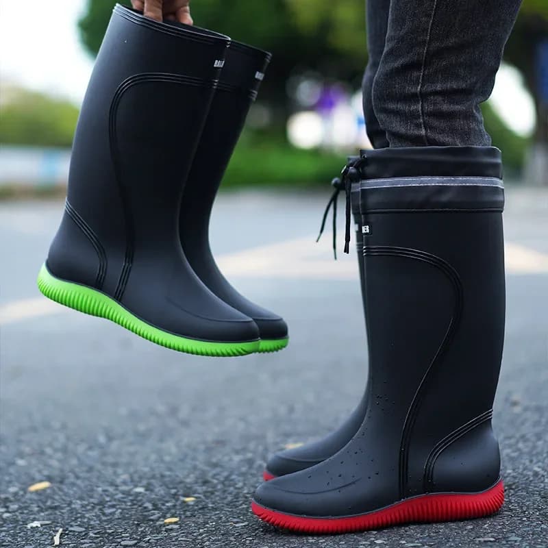 Bottes de pêche homme imperméables antidérapantes pour pêche en rivière et étang