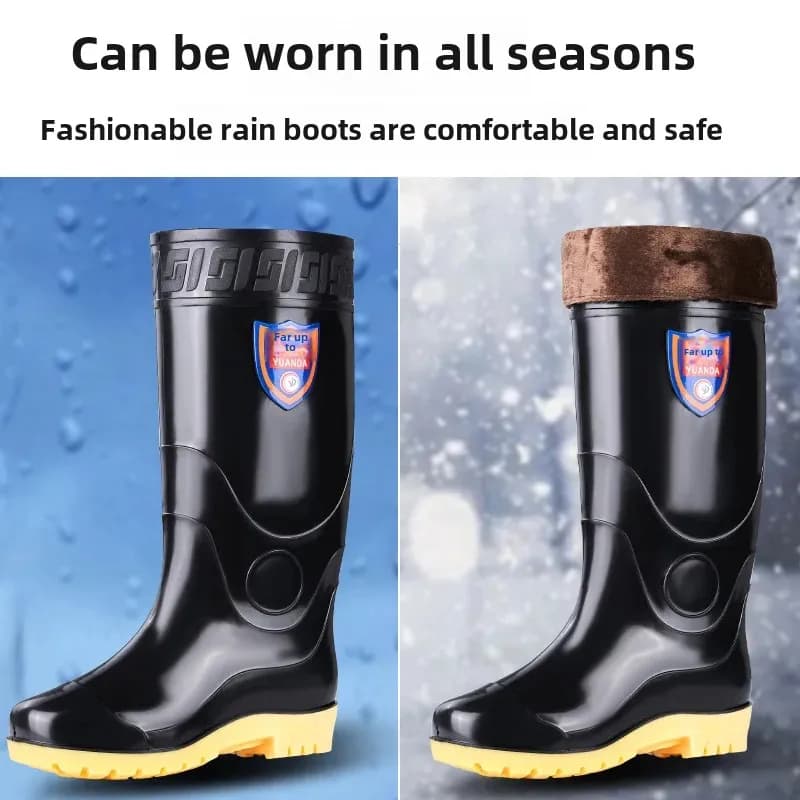 Chaussures de pluie homme mesh haute légères durables imperméables bureau pêche extérieur
