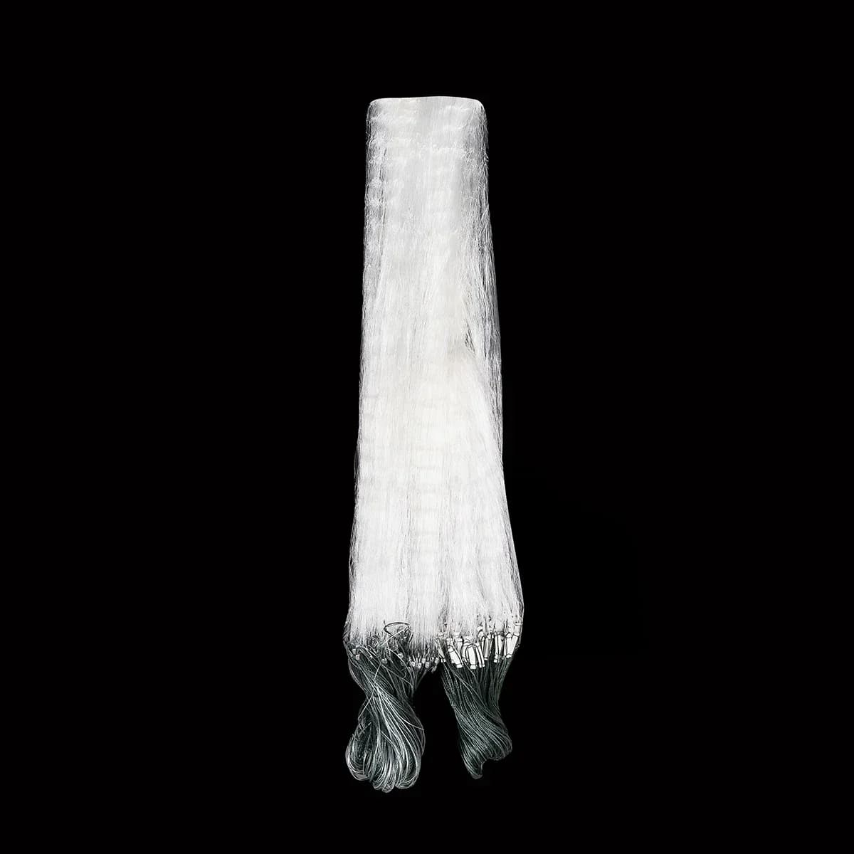 Filet de pêche 3 couches nylon 50 mètres pour lancer à la main avec flotteurs et plombs