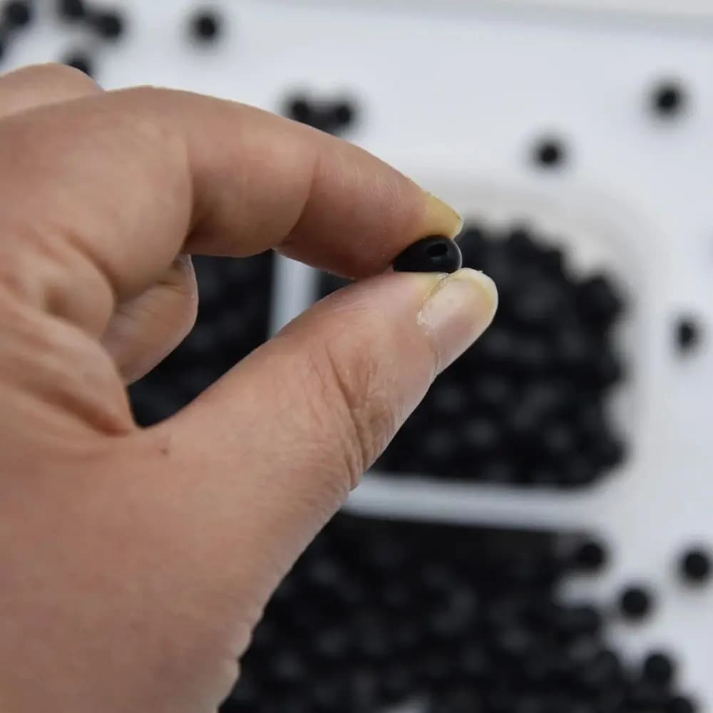 100 perles de pêche espaceurs 3mm-12mm - Perles rondes souples et dures pour montages et appâts