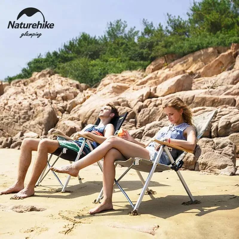 Transat extérieur Naturehike aluminium réglable pliant pêche camping plage chaise longue jardin