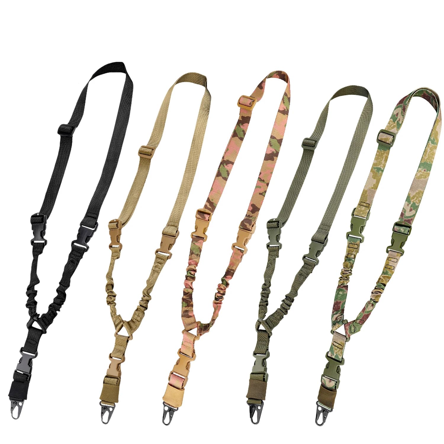 Bretelle élastique tactique à point unique pour fusil de pêche sous-marine avec coussin