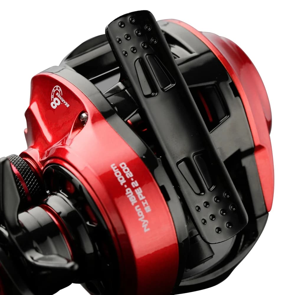 Moulinet casting ultra-léger pour pêche black-bass brochet - Drag 8kg baitcasting reel léger