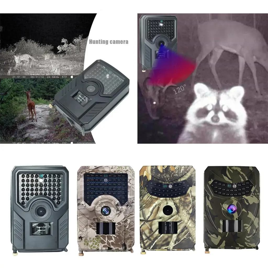 Caméra faune 12MP 1080P infrarouge étanche pour surveillance chasse et observation extérieure