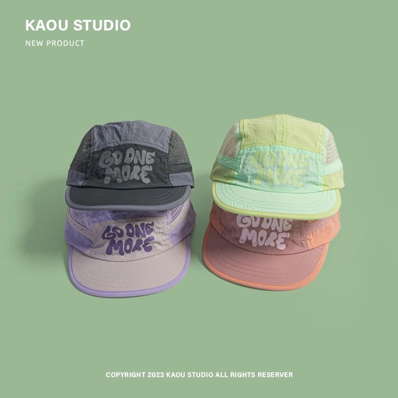 Casquette printemps été légère respirante rétro - Chapeau pêche 5-panel séchage rapide unisexe