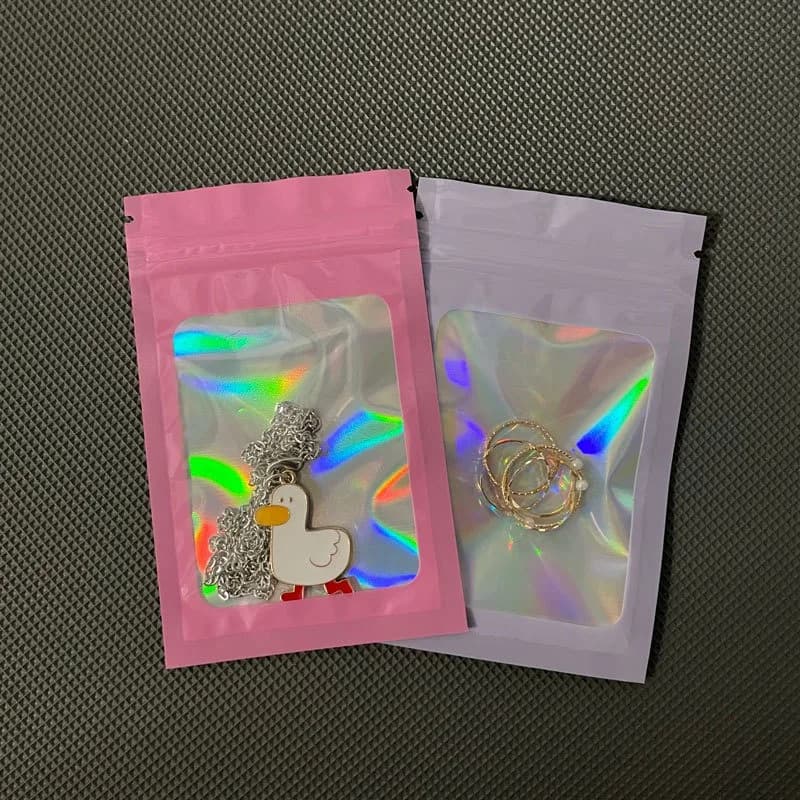 Sachets mylar transparents conservation appâts pêche 50 pièces anti-odeurs refermables étanches