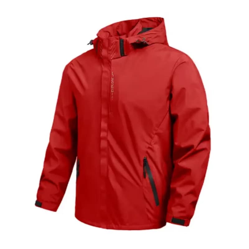 Chubasquero impermeable pêche homme - Veste légère cyclisme capuche extérieure étanche