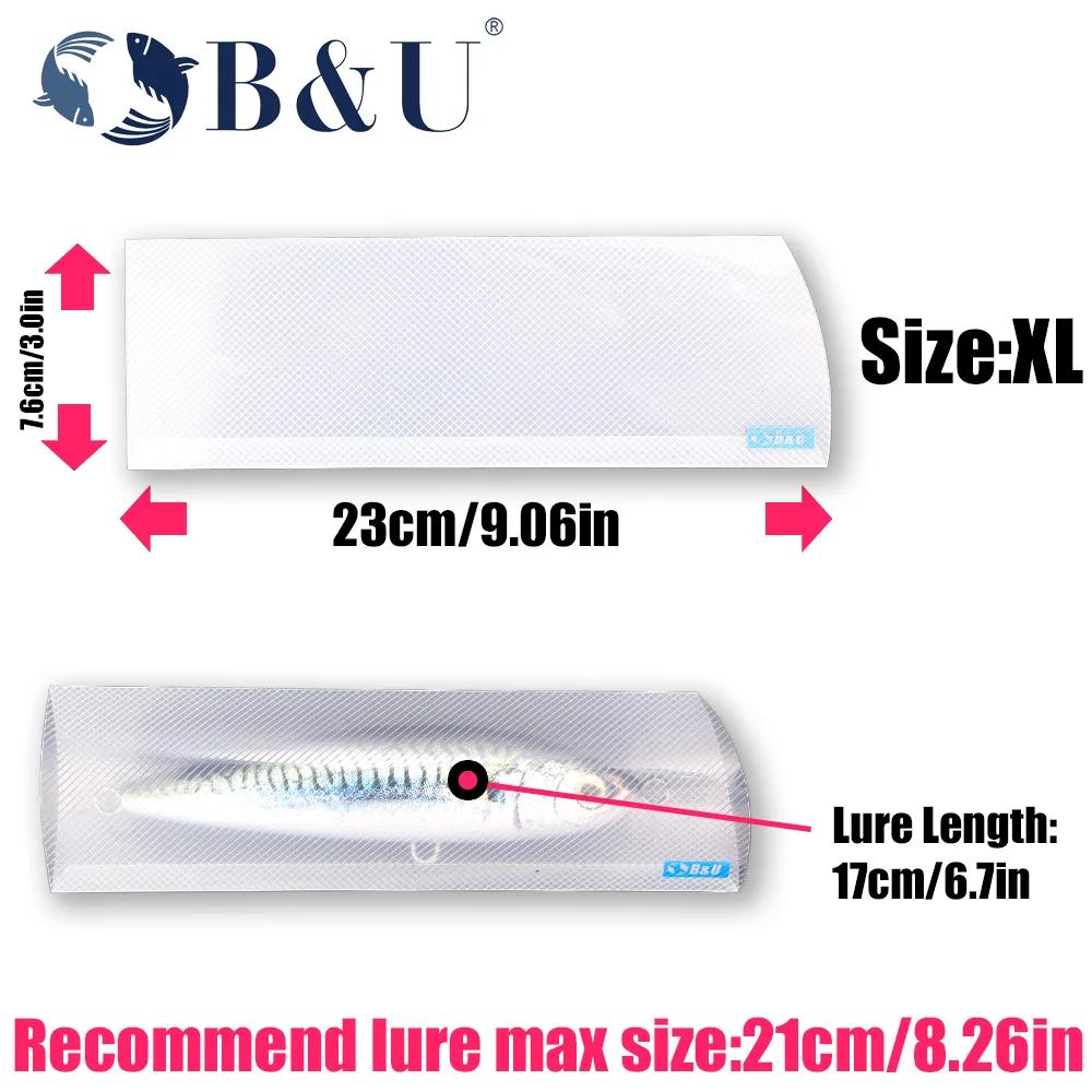 Sacs de rangement leurres B&U pour pêche eau douce et mer - Multiples formats pour leurres durs et souples