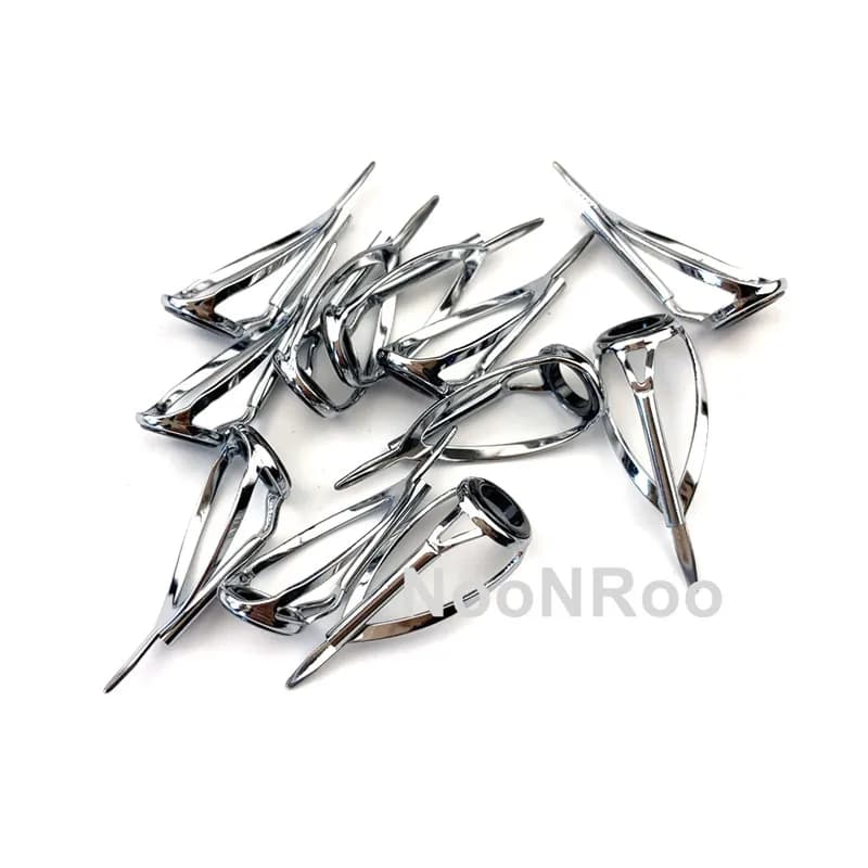 Kit 3 anneaux guides #6/#8 pour montage et réparation cannes spinning et casting - Argenté