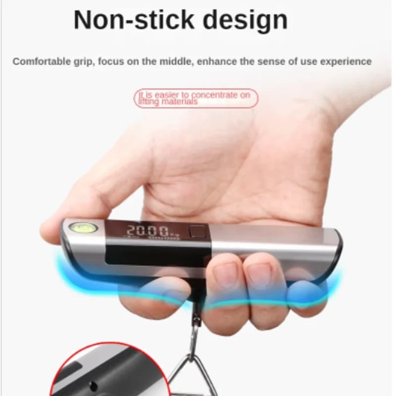 Pèse-bagages numérique LCD portable avec mètre ruban - Balance voyage multifonction pour équipement pêche