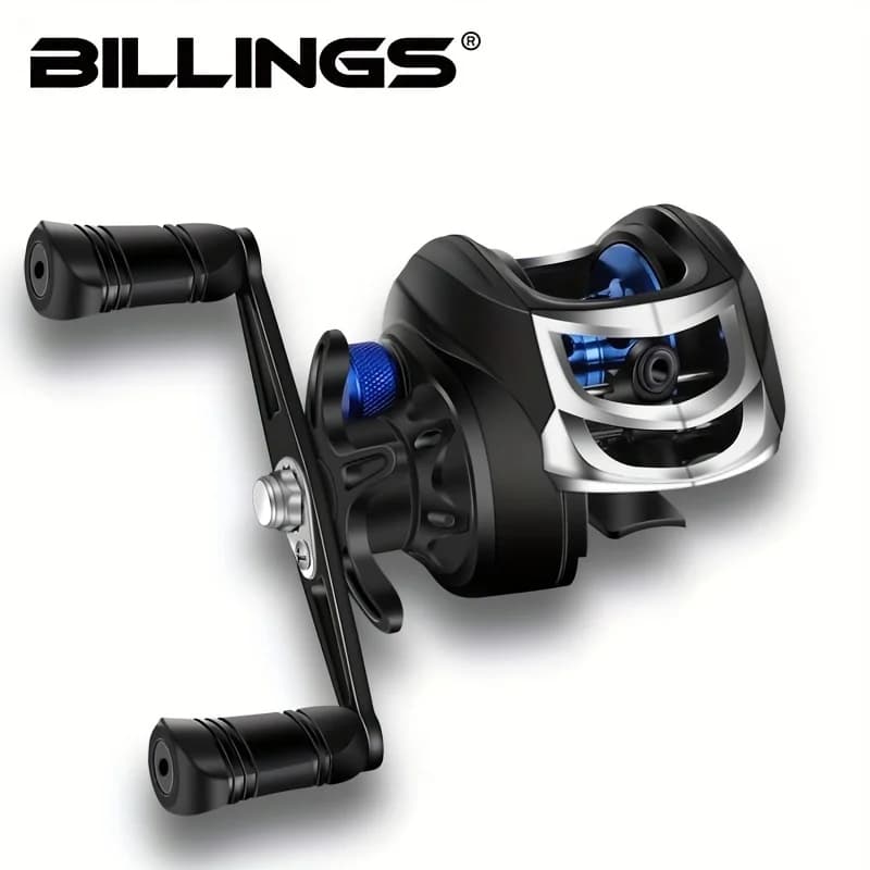 Moulinet baitcasting BILLINGS AK Series 7.2:1 ratio élevé pour pêche eau douce et mer