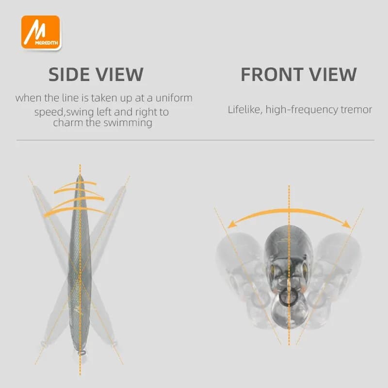 Leurre minnow MEREDITH ORBIT-110SP avec système magnétique orbital pour pêche hauturière