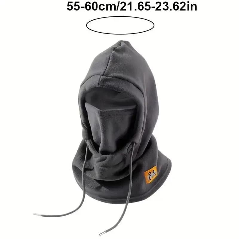 Bonnet hiver avec masque et cache-cou 3-en-1 pêche cyclisme protection froid vent