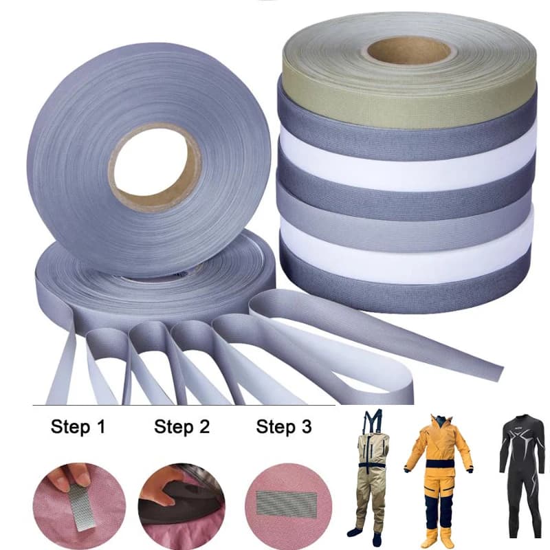 Ruban étanche réparation vêtements pêche - Patch thermocollant pour combinaisons et vestes