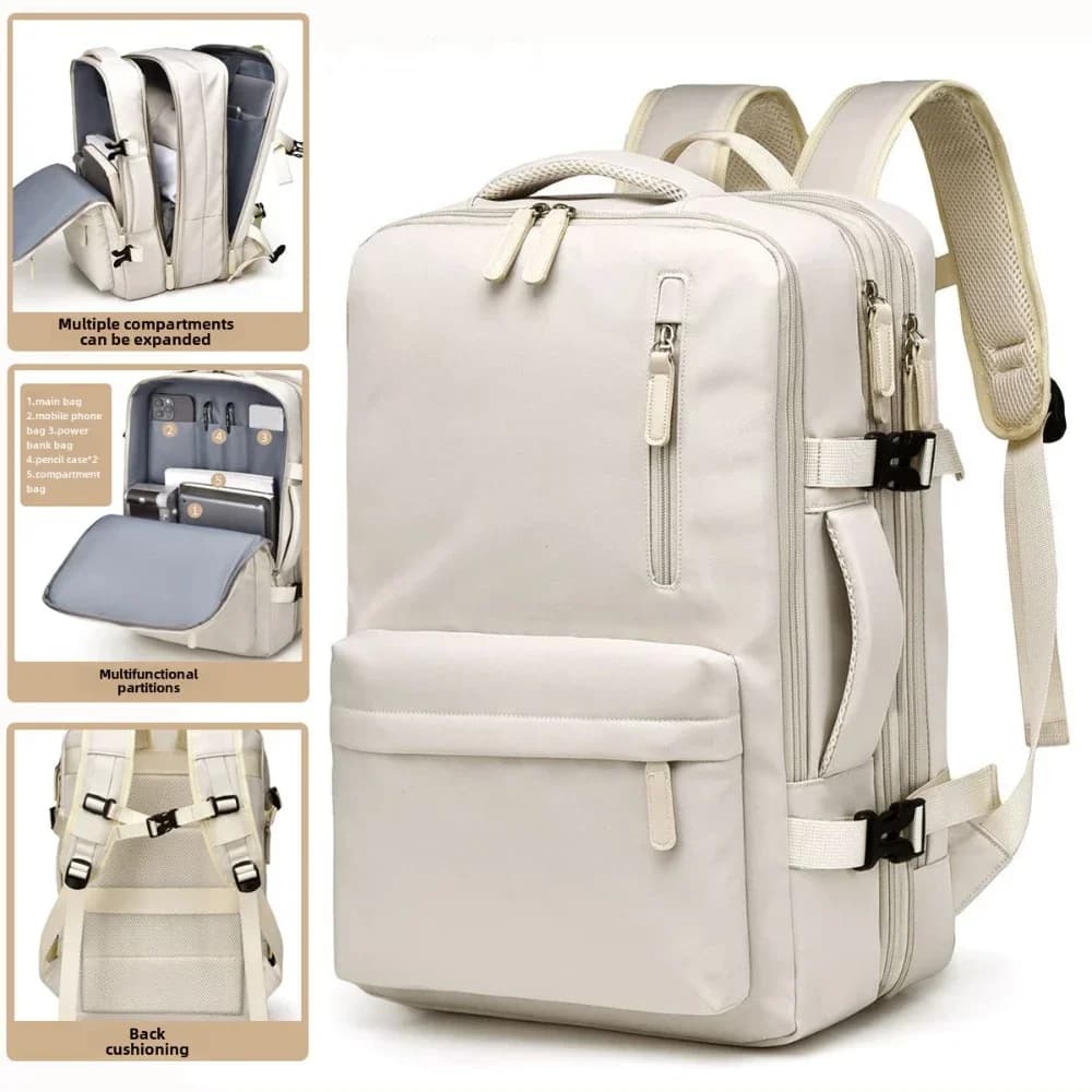 Sac à dos cabine avion 40x30x20 pêche voyage rangement cannes pêche démontables ordinateur quotidien