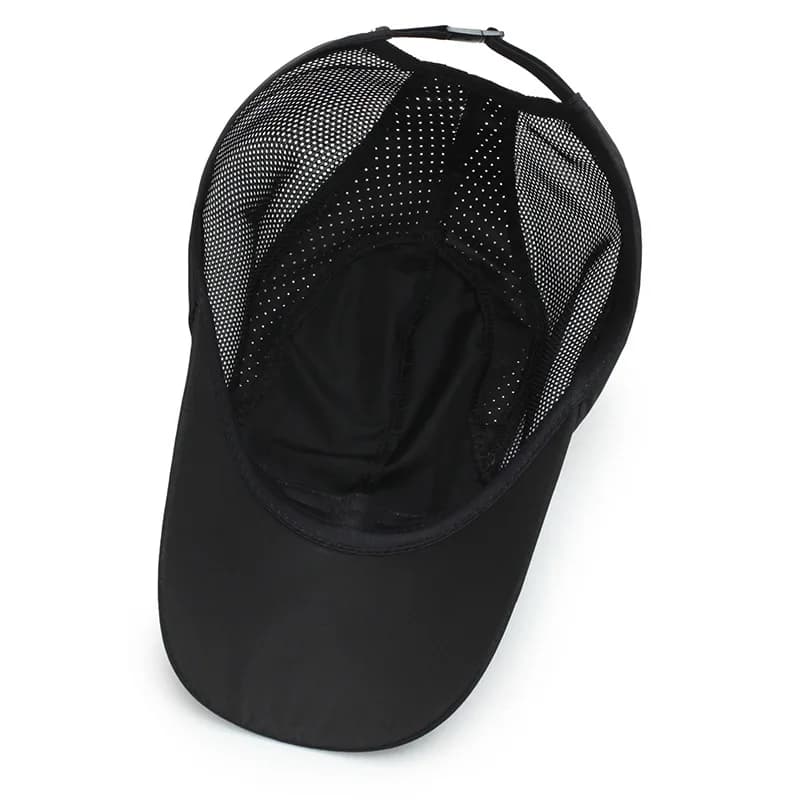 Casquette pêche protection UV séchage rapide - Chapeau strapback respirant randonnée et pêche