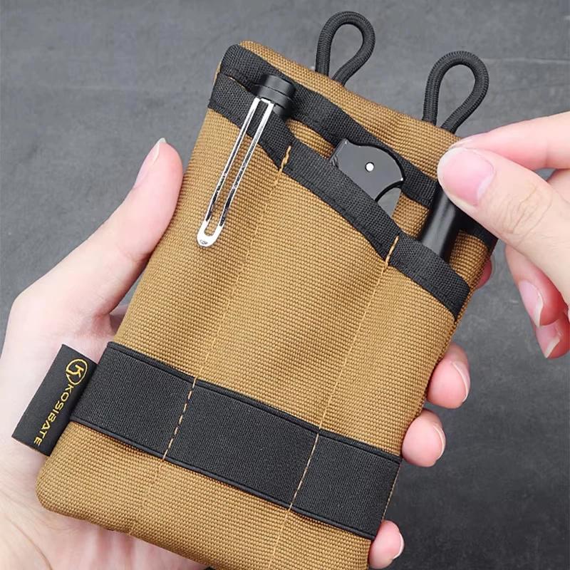 Sac banane tactique EDC pour pêche et outdoor - Organisation compacte clés cartes