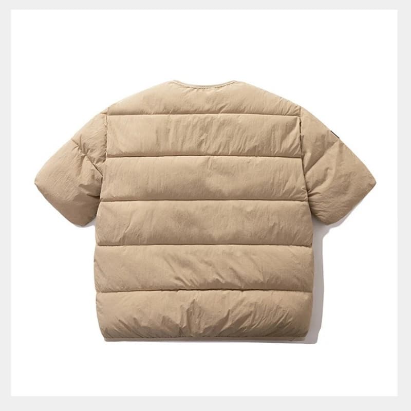 Veste matelassée couple homme femme hiver pêche mode coréenne demi-manches chaud