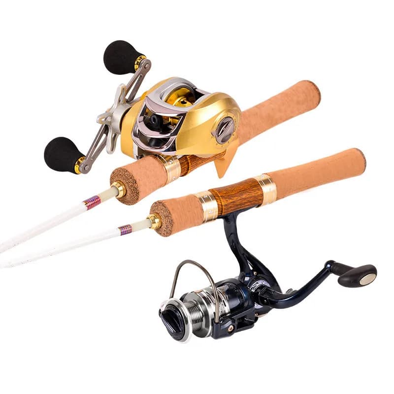 Canne à pêche XUL Super Souple Ultra Légère 1.4m 4 brins voyage fibre de verre truite rivière portable