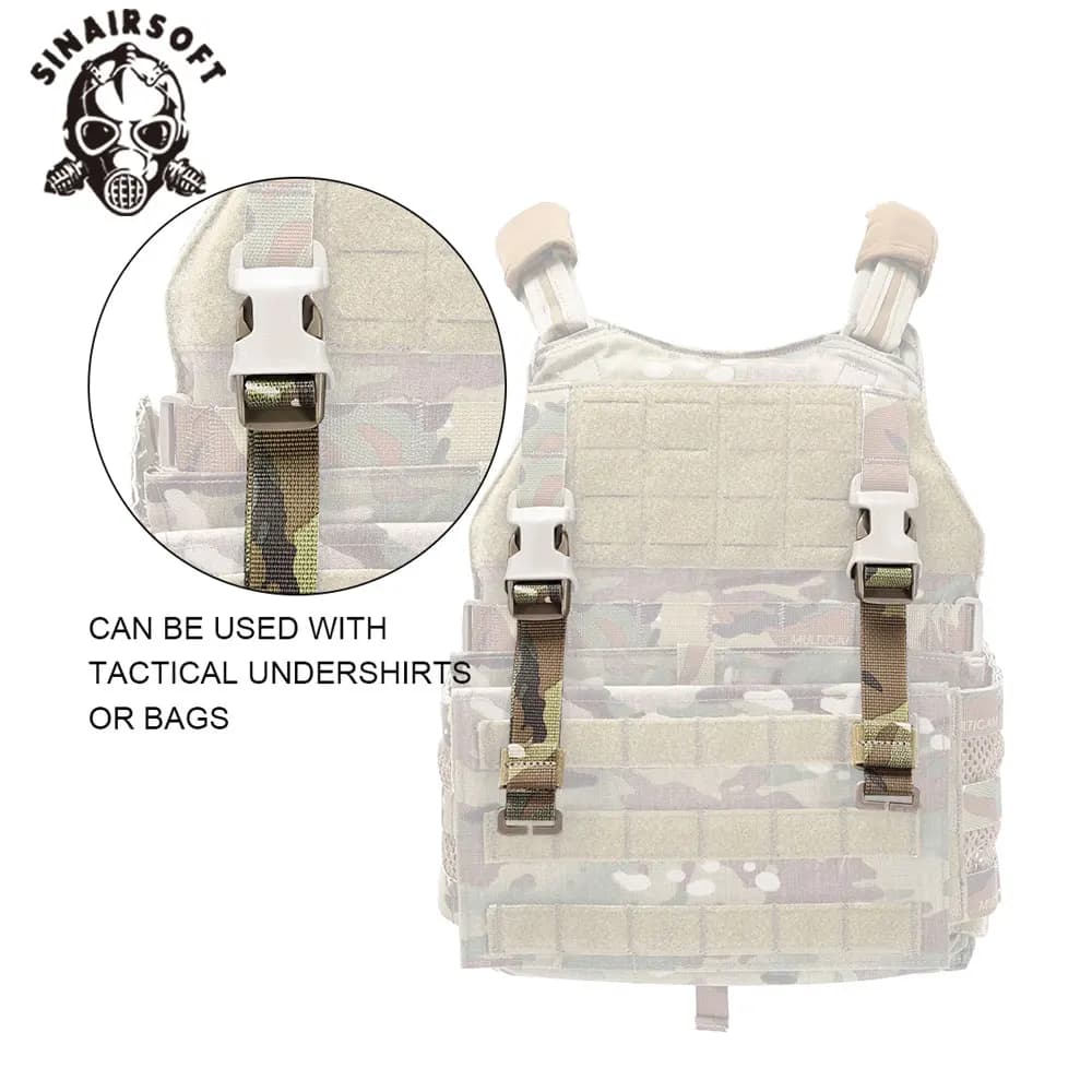 Kit d'adaptation chest rig to vest - Système de fixation pour équipement tactique multi-camouflage