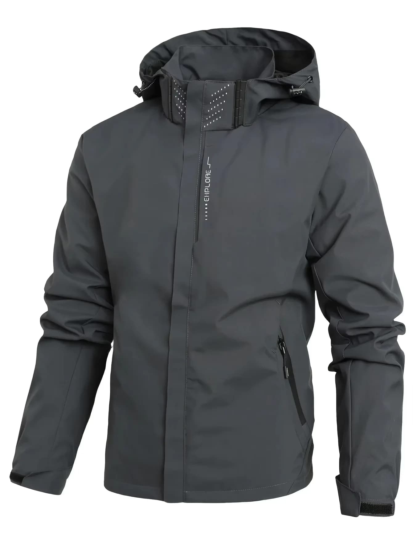 Chubasquero impermeable pêche homme - Veste légère cyclisme capuche extérieure étanche
