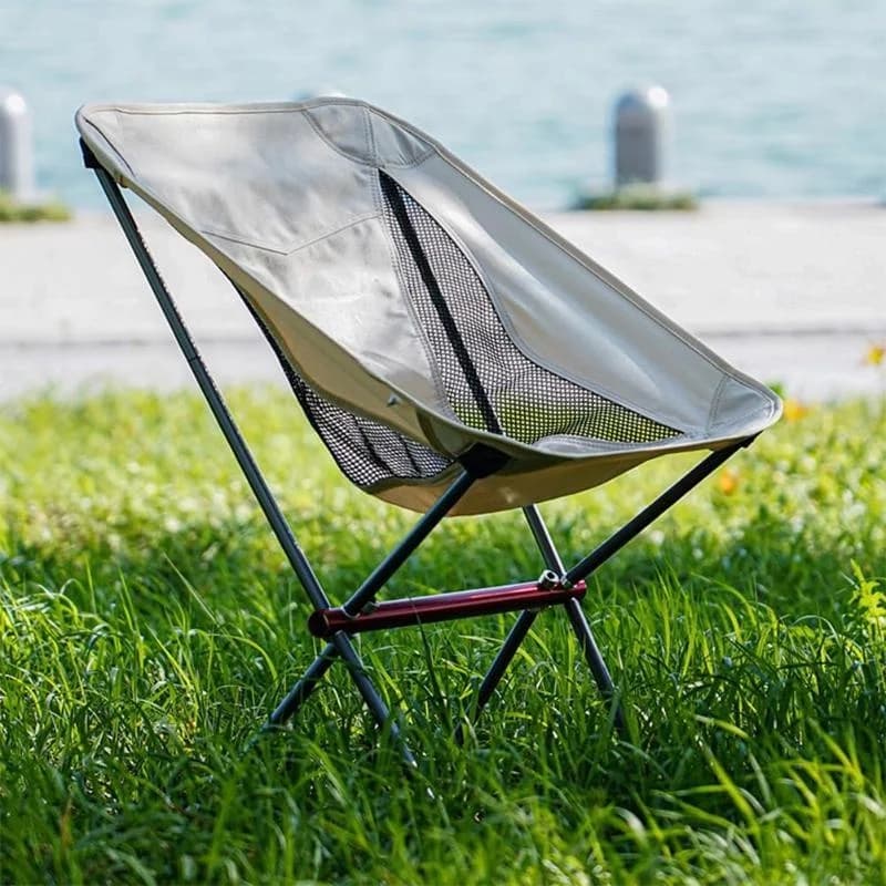 Chaise de camping pliante compacte en aluminium avec sac de transport pour randonnée pêche