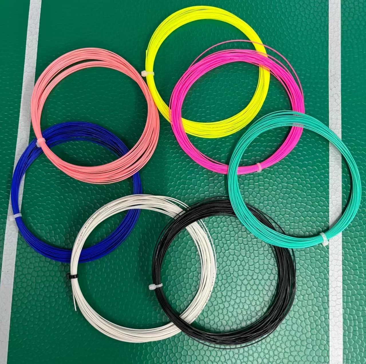 Lot 10 cordes badminton Victor VS-100 originales - Fils nylon durables pour raquette de sport