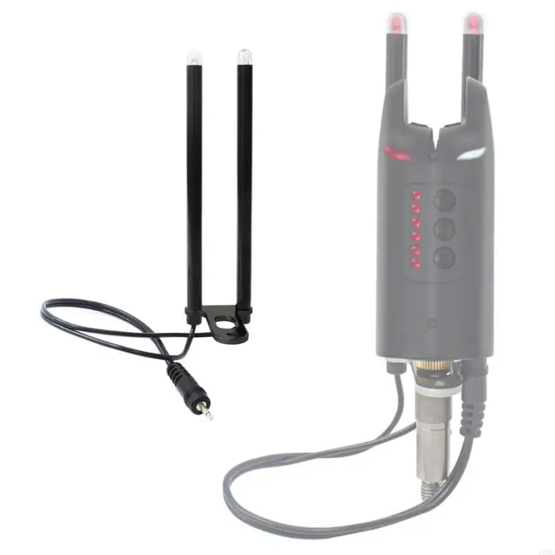 Barre oreille décrochage pêche G6DE avec LED : alarme portable anti-vent pour morsures