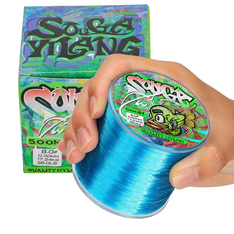 Ligne de pêche Sougayilang 500M nylon 5 couleurs 0.14-0.50mm - Super résistance pour carpe et sports extérieurs