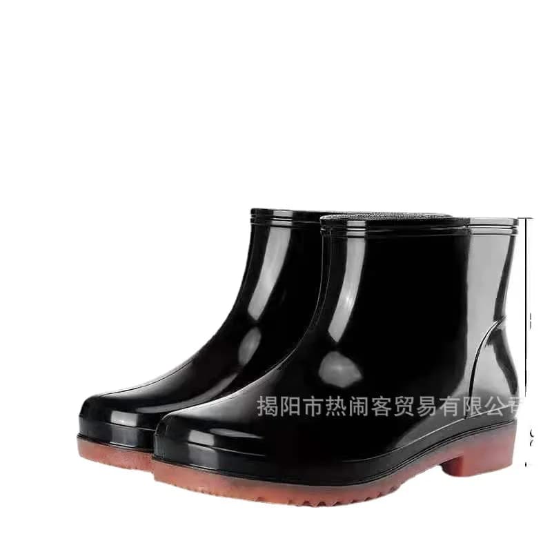 Bottes courtes imperméables printemps automne cuisine basse oxford protection travail chaussures homme pêche
