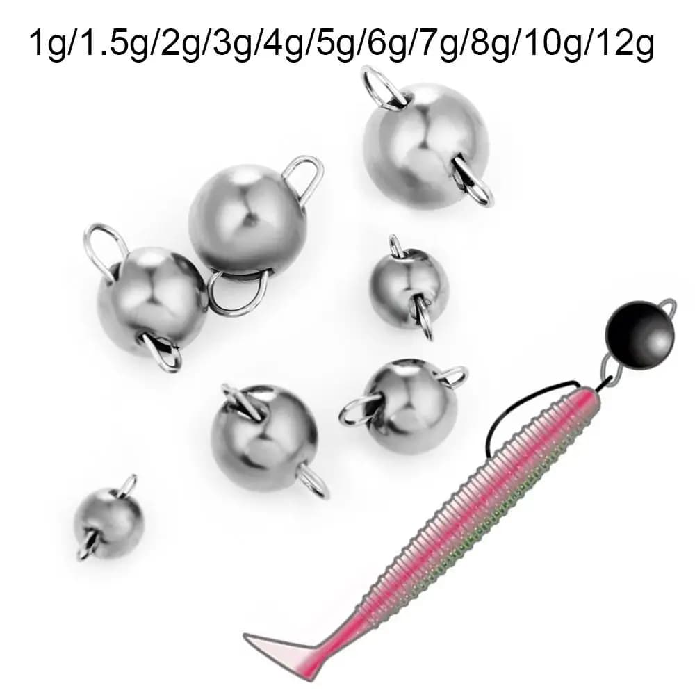 Plomb cheburashka tungstène 0.6g-12g pour pêche profonde avec leurres souples carnassiers