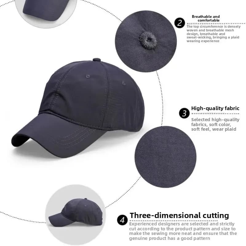Casquette grande taille 70cm pêche homme - Chapeau visière grand format pour pêcheurs