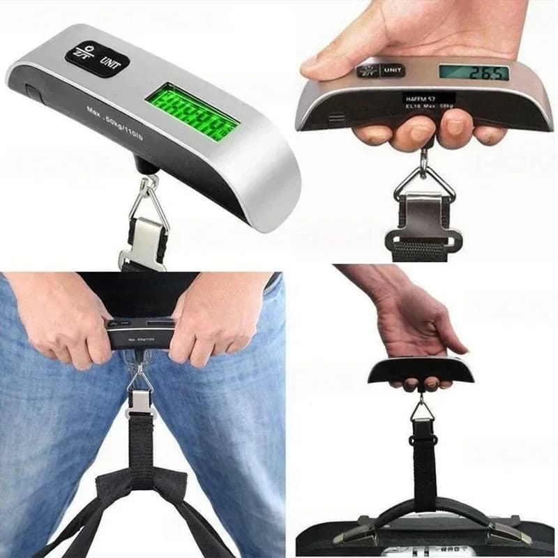 Balance numérique 50kg 10g polyvalente pour cuisine bagages et pesée de prises de pêche