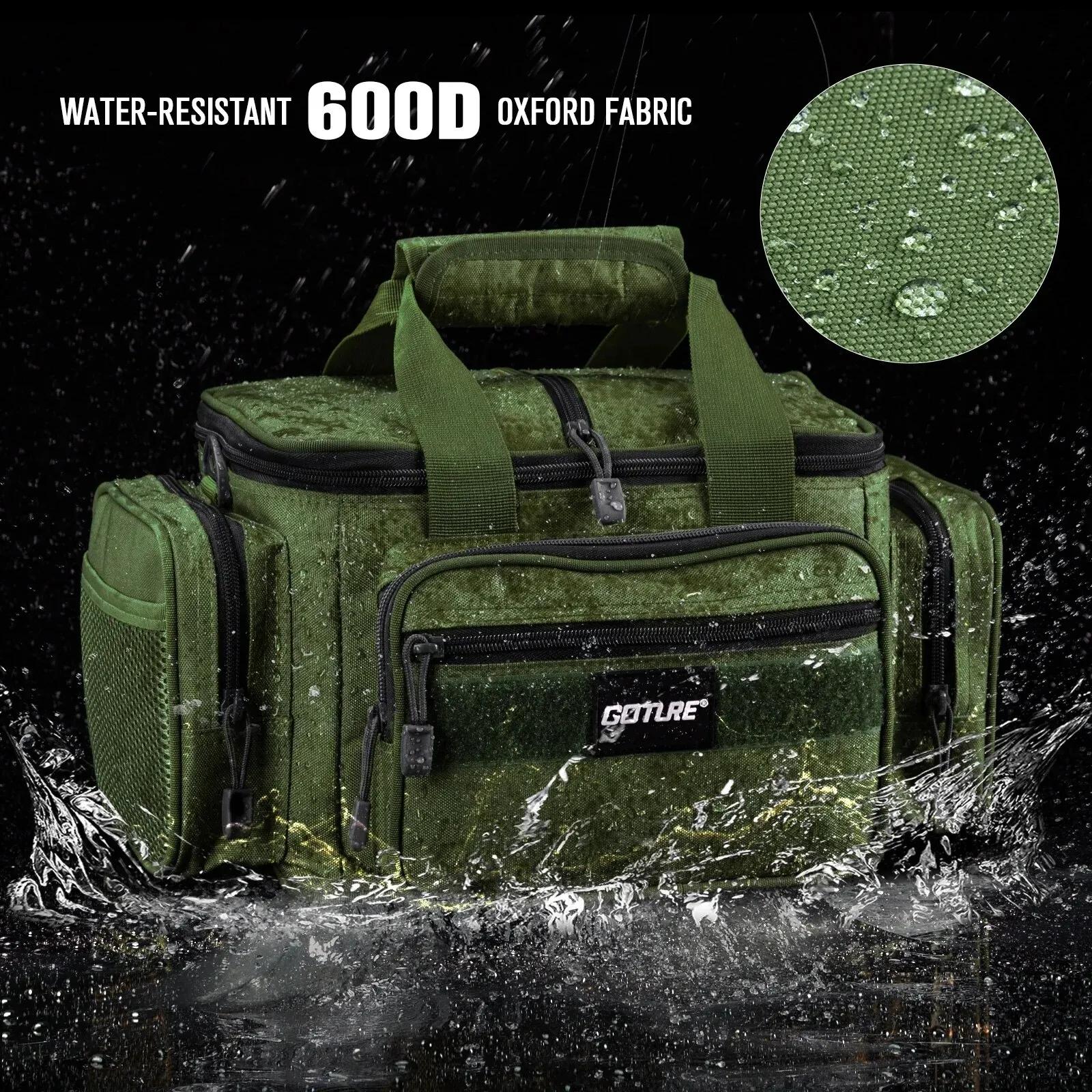 Sac à dos de pêche Goture 38x23x19cm haute capacité - Sac polyvalent Oxford 600D pour pêche et outdoor