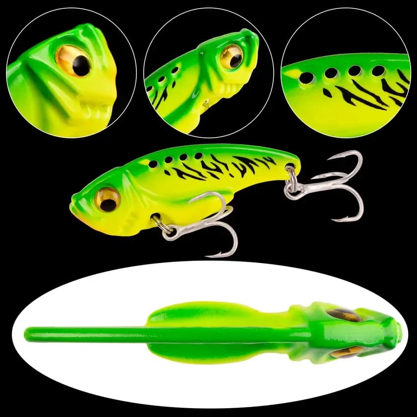 Leurre métal vibration Aorace 5 pièces, cuillère leurre 3 à 20g pour pêche aux leurres durs