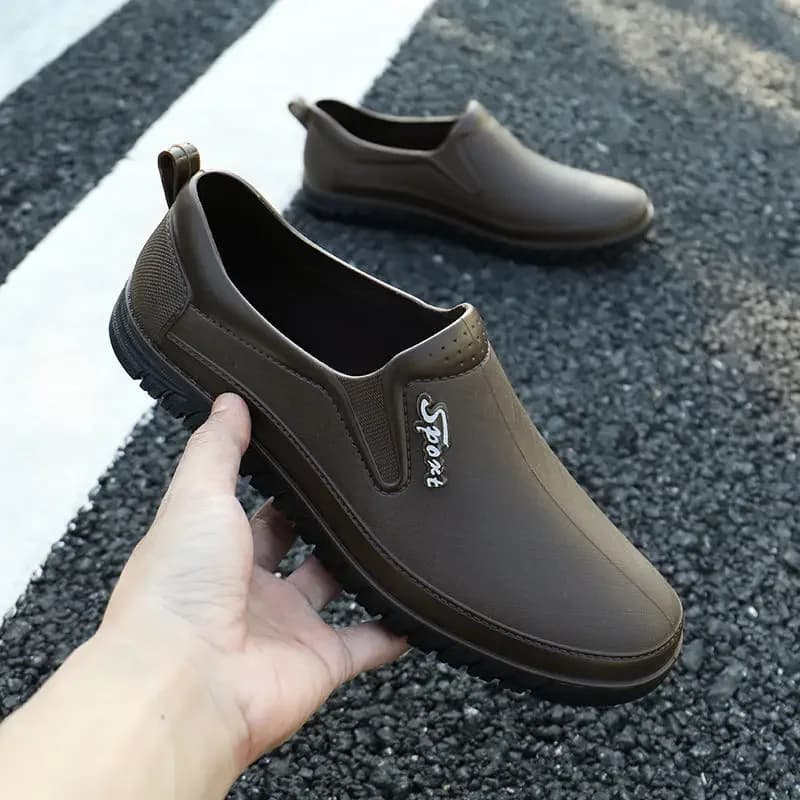 Bottes de pluie homme imperméables antidérapantes sans lacets - Qualité supérieure design