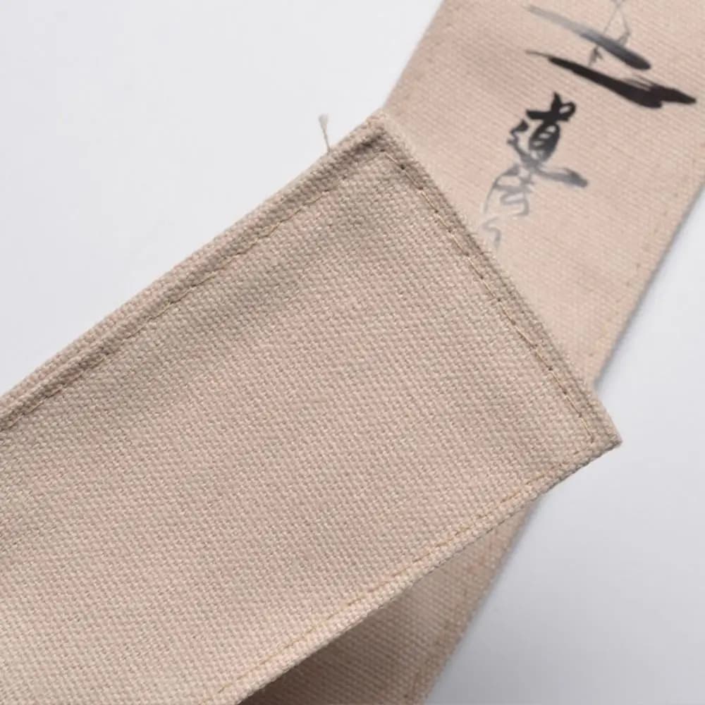 Sac de pêche toile 130cm style chinois - Grand sac pliable Tao pour matériel de pêche traditionnel
