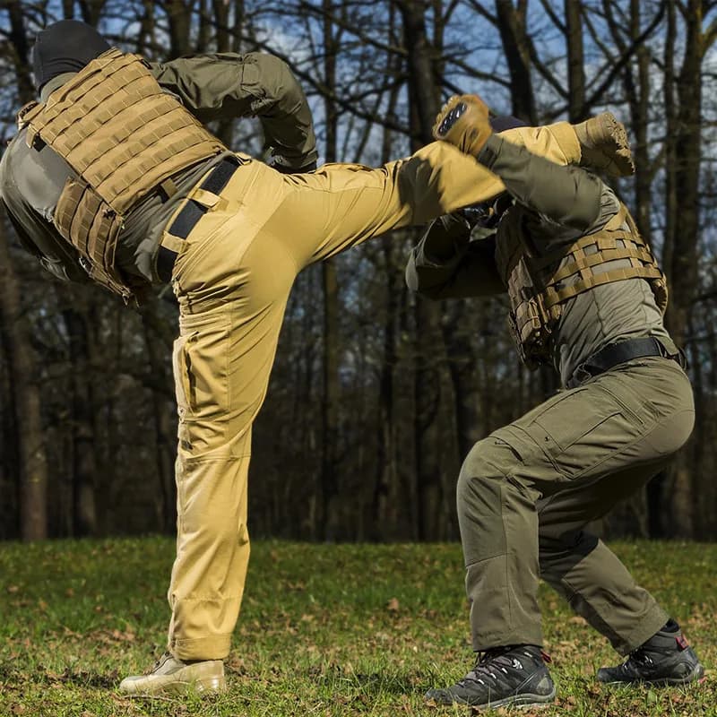 Pantalon cargo tactique imperméable homme - Idéal pour pêche par temps de pluie, respirant et résistant