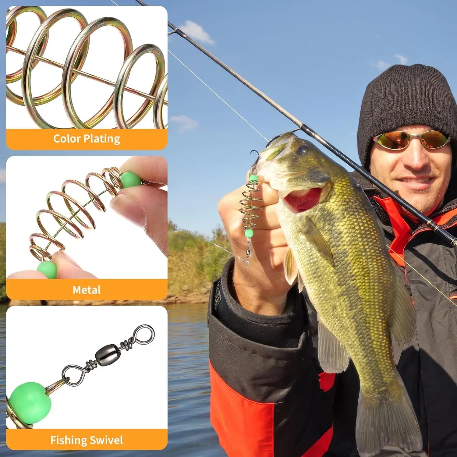 Cage amorçoir feeder 5 pièces pour la pêche de la carpe, piège à appâts et accessoire
