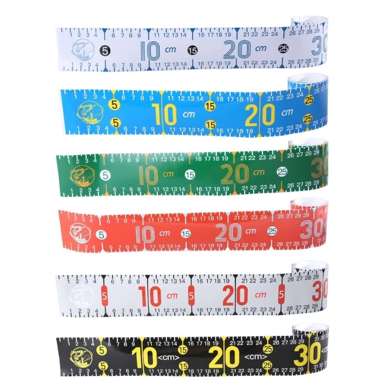 Règle à poissons adhésive 130cm - Ruban mesure autocollant pour bateau kayak pêche
