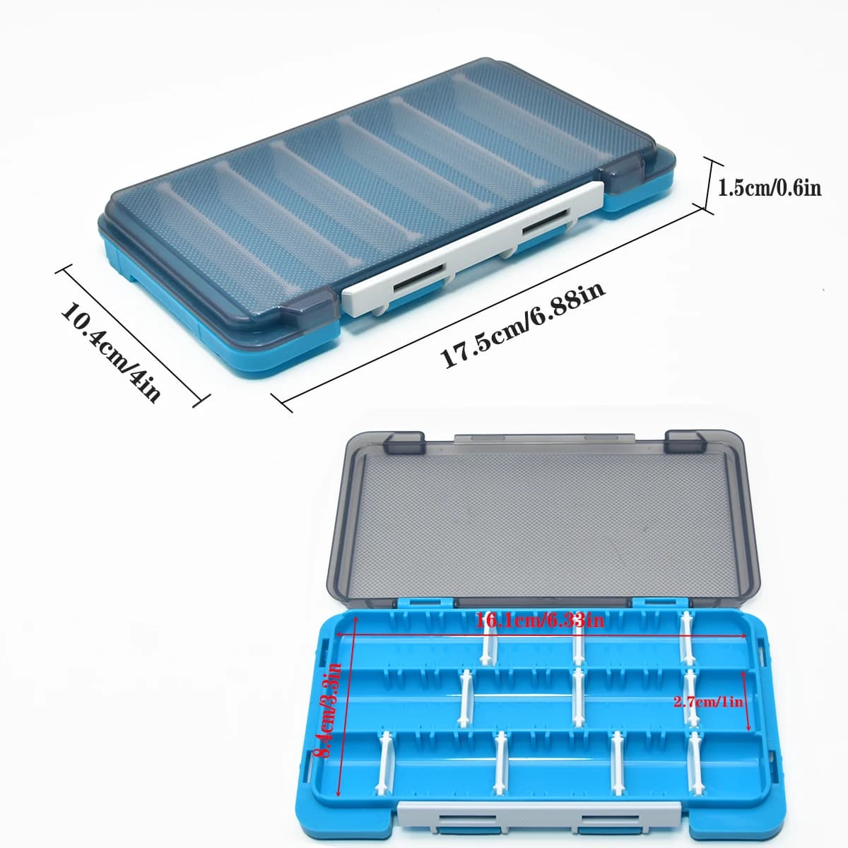 Boîte de rangement modulable pour accessoires pêche - boîte leurres hameçons matériel carpe