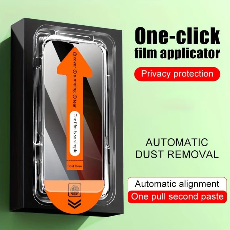 Verre Trempé Anti-Espion pour iPhone 13 12 14 15 - Protection Intimité pour Pêcheurs Discrèts