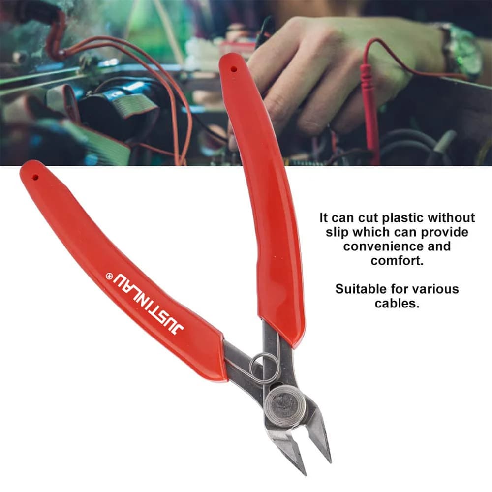 Pince coupe-fil diagonale en acier inoxydable universelle pour électronique, impression 3D et bricolage DIY