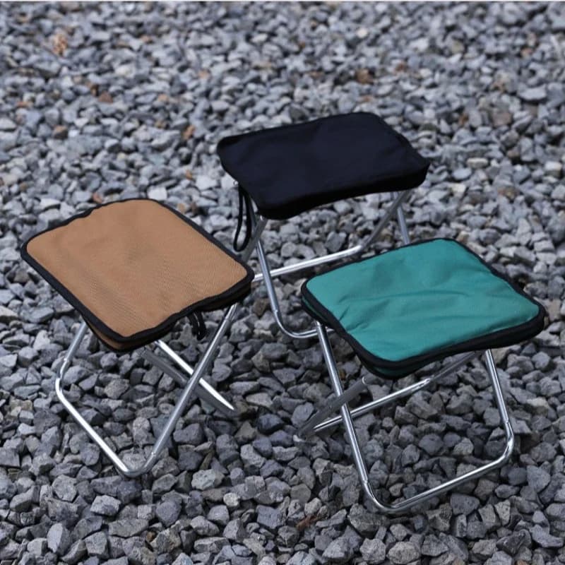 Chaise pliante aluminium toile Oxford portable légère pêche plage pique-nique avec sac