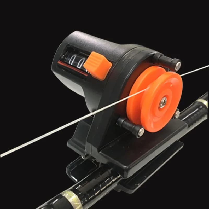 Compteur de ligne de pêche 0-999m avec indicateur de profondeur et mesureur de longueur de fil