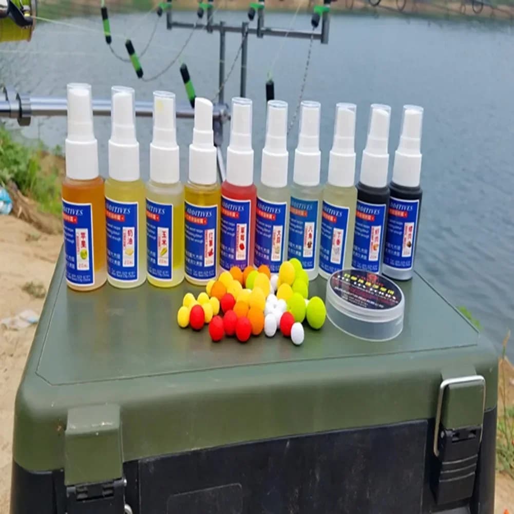 Attractant puissant 20ml pour leurres souples - spray aromatisé boosteur d'appâts bouillettes et pellets