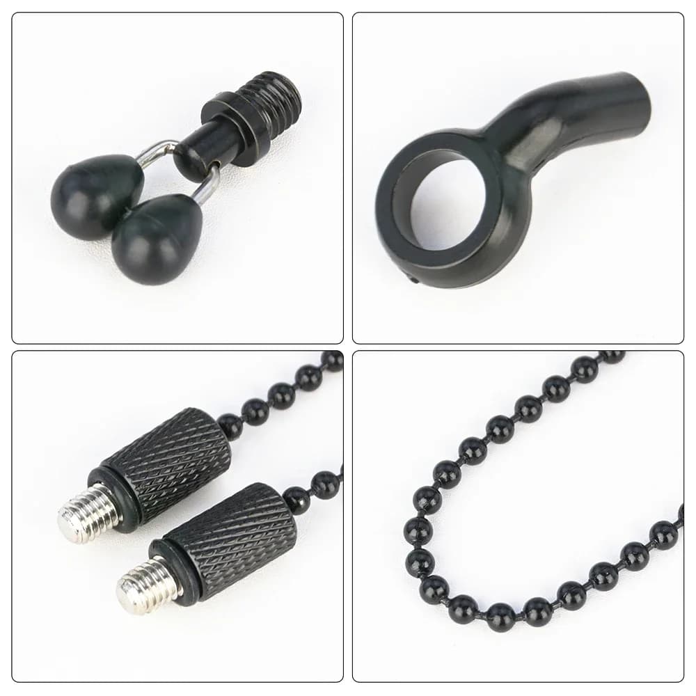 Indicateur de touche swinger pour carpe avec chaîne inox et système de réglage précis
