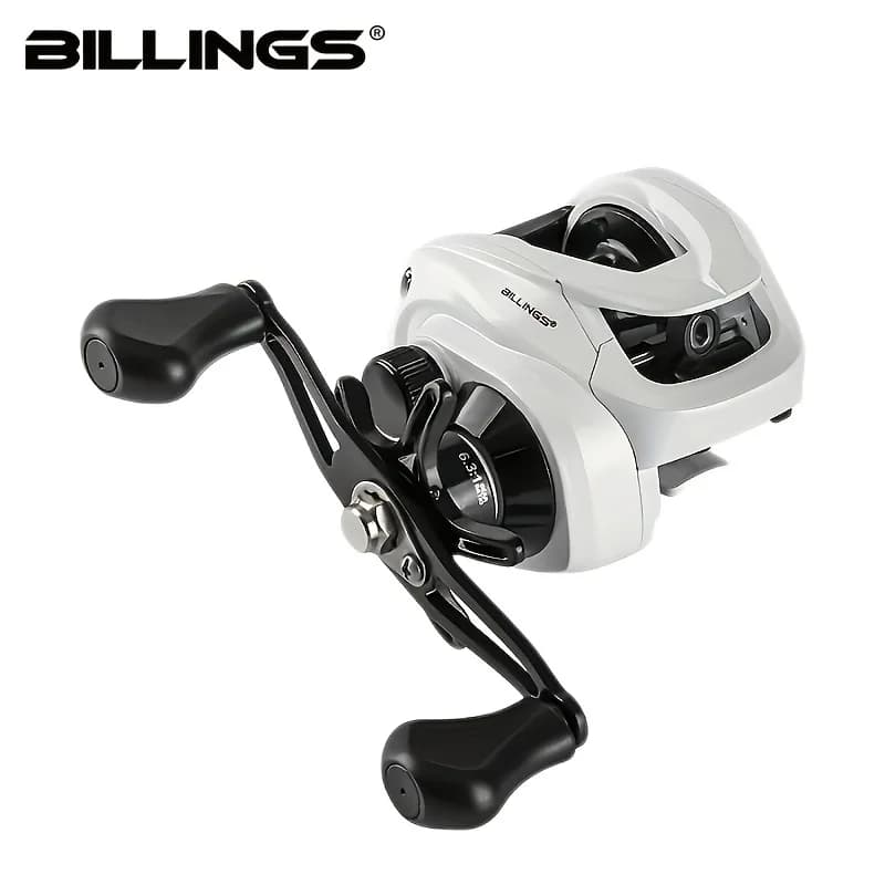 Moulinet Baitcasting BILLINGS AW 200 ratio 6.3:1 pour eau douce et mer avec frein 18LB
