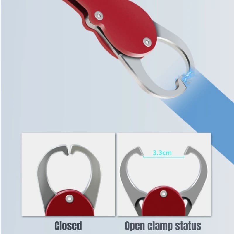 Pinces à lèvres Lloy avec balance - Accessoires pêche grip portable pour saisir et peser