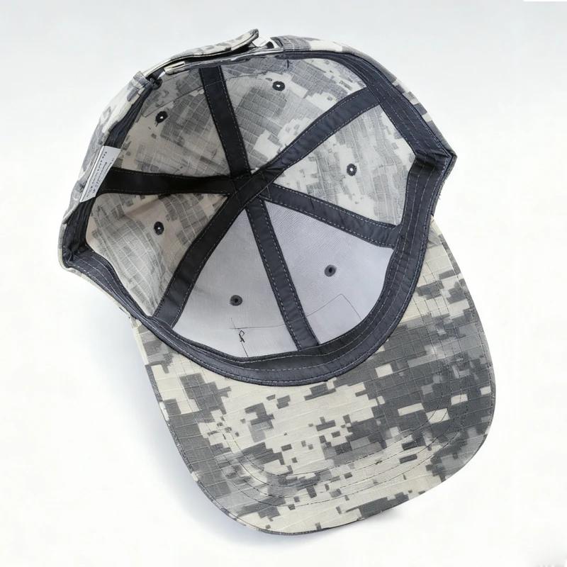 Casquette camouflage tactique unisexe en polyester pour chasse camping ajustement réglable et design personnalisable